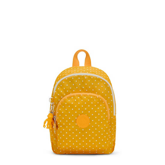 Kipling Curtis Compact Printed Convertible Backpacks Soft Dot Yellow | CA 1545DF